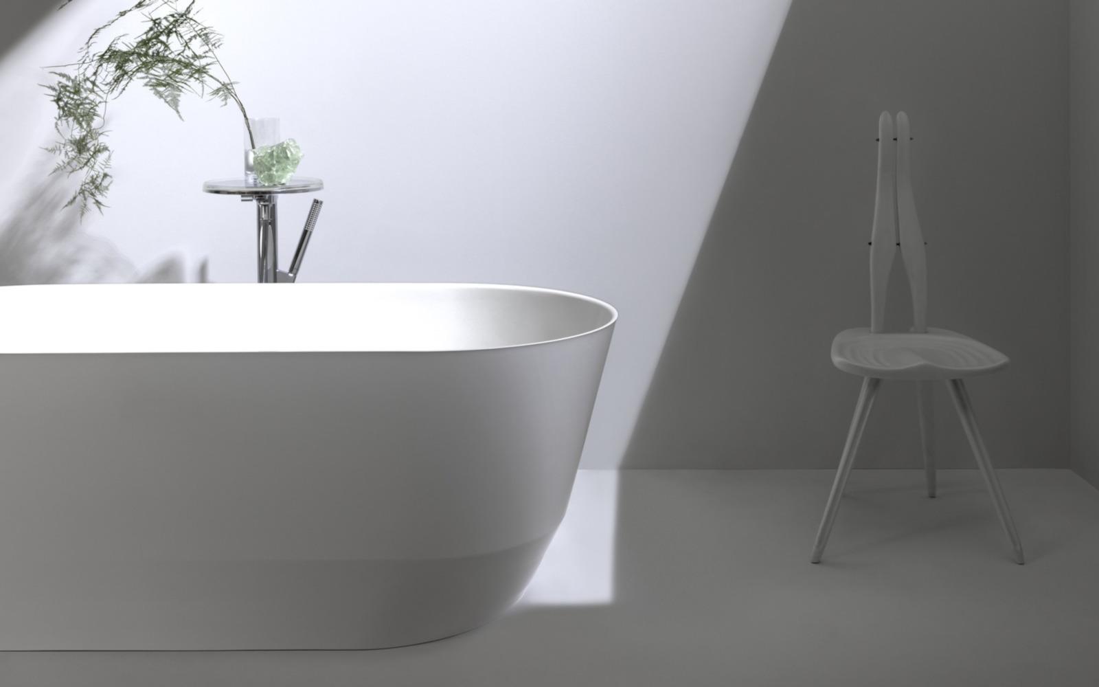 freistehende Badewanne aus Marbond aus der Kollektion Pro